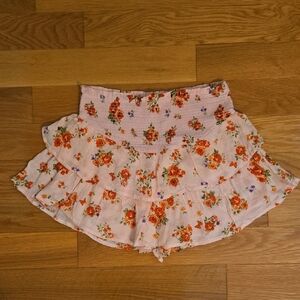 Floral Ruffle Skirt